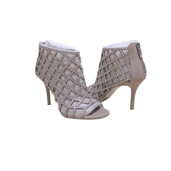 🌟NEW🌟Michael Kors Yvonne Bootie Khiki Suede Leather Sandals - Picture 1 of 6